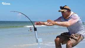 TINY Fishing Rods On The Beach?! (You Gotta Be KIDDING Me!) Funny Fishing Video