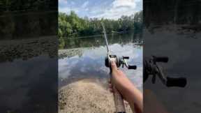 Out here fishing, catching them bassisi #fishing #bassfishing
