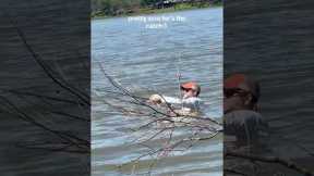 that’s commitment:) #texas #lake #commitment #fishing #snag