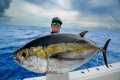 GIANT Blackfin tuna in ROUGH seas...