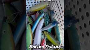 Making Fishing Lures - SO MANY 🔥🎣🐟 #fishing #diylure #fishinglure #diy #lure