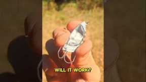 Making a Fishing Lure With Trash 🎣😂 #short #fishing #diy