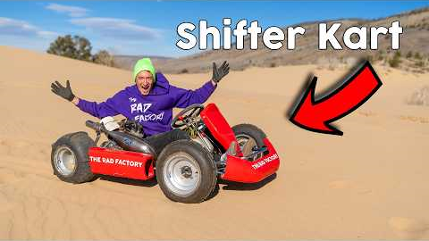 Shifter Kart on Paddle Tires in Sand Dunes
