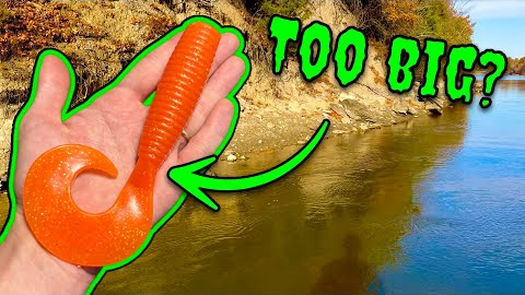 Fishing With The BIGGEST Lures I Could Find! (GIANT SOFT PLASTICS!)