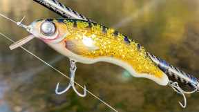 Painting the Shiniest Walleye Ever on a Big Twitch Bait