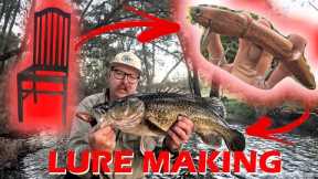 Turning Furniture into Fish: Wakebait Snake Timber Lure Making