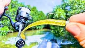 Do These LURES Work In TINY Saltwater Drains? (Wild Hookup!)