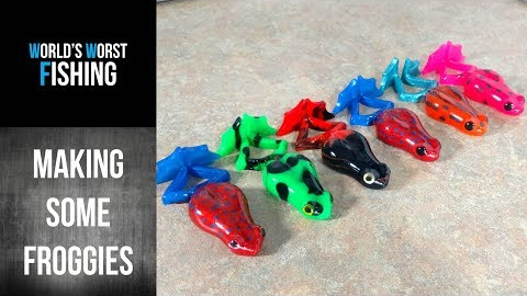Making Poison Dart Frog Lures With The Marling Baits Frog Mold!!