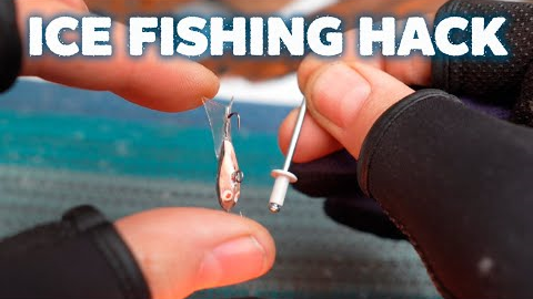 Ice Fishing Hack: Using a Rivet for Custom Lure Making