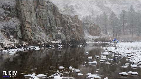 Fly Fishing Extremely Unusual Winter Conditions (The River Should Not Look Like This...)