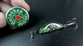 Save Money  - Turn Beer Caps into Fishing Lures!