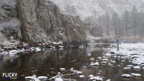 Fly Fishing Extremely Unusual Winter Conditions (The River Should Not Look Like This...)