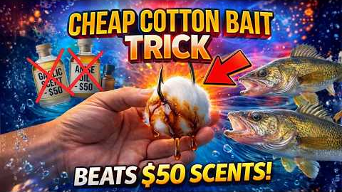 Soak a Cotton Ball in This — Fish Strike Instantly (Better Than $50 Scents)