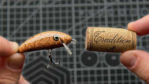Handmade Fishing Lure From a Wine Cork