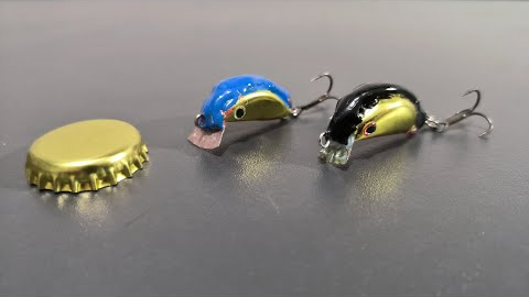 Save money by making fishing lures from beer caps.