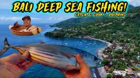 BALI Deep Sea FISHING 2026 - Amed, Bali - Private Boat - Catch & Cook - Black Sand & Dolphins!!