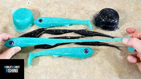 Let's Make SUPER STRETCHY Elastomer-Style Fishing Lures!!