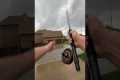 Attempting to cast a fly rod for the