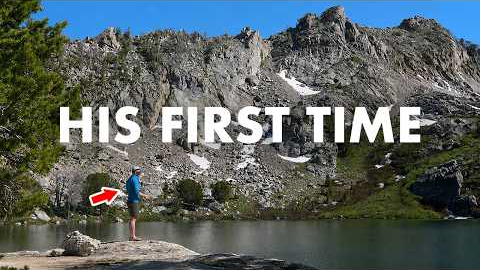 Helping My Friend Catch His First Fish (Tenkara Fly Fishing)