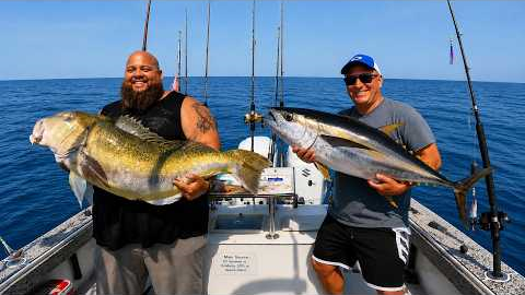FOUR Hours UNCUT Golden Tilefish & Tuna Offshore in Ocean City + Queen Snapper at Pulley Ridge